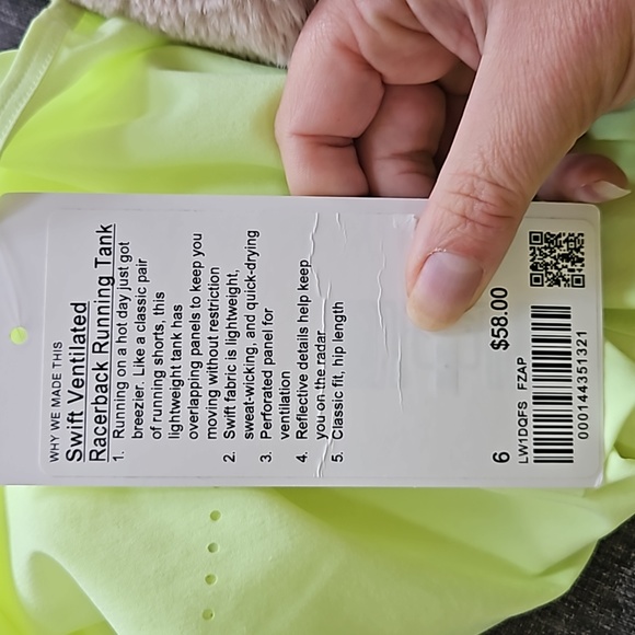 Lululemon swift ventilated racerback running tabk - Picture 5 of 7